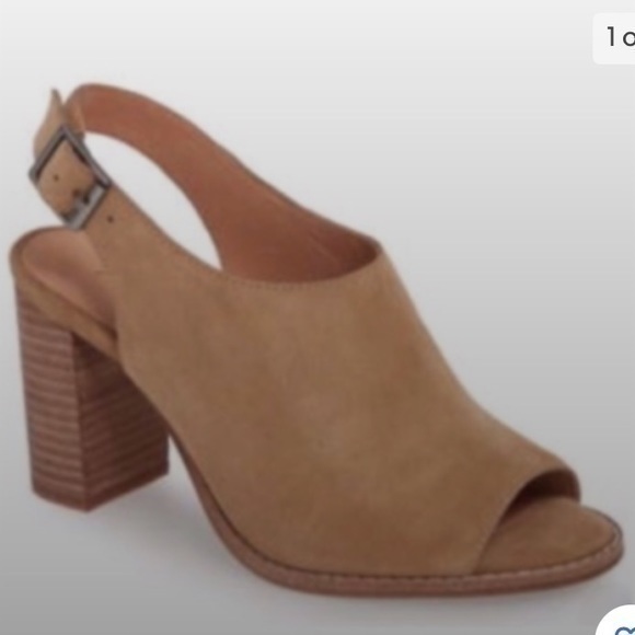 Madwell The Cary Sandals Heels in Suede Faded Birch Style G1980 Size 10 - Picture 1 of 11